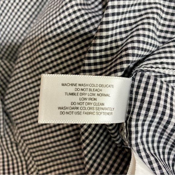 Cutter & Buck Men’s Black & White Gingham Pocket Short Sleeve Shirt - Picture 6 of 7